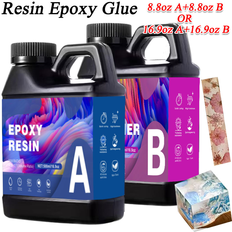 Resin Art Epoxy - กาวอีพ็อกซี่เรซิ่น AB ขนาด 17.6 ออนซ์/33.8 ออนซ์