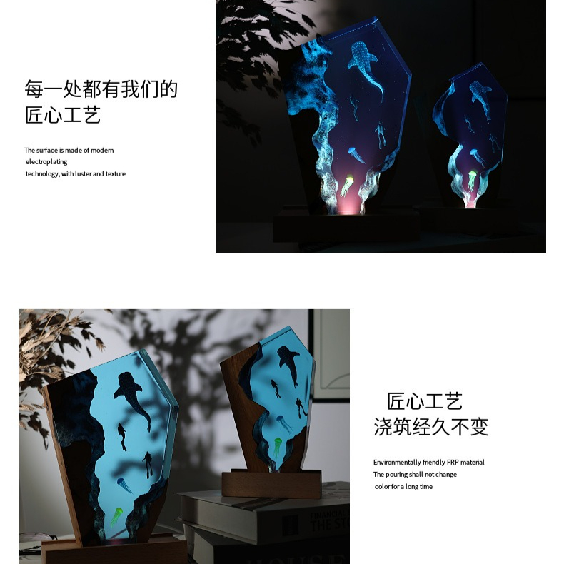 ของตกแต่งเรซิ่นรูปน้ำพุร้อน วา - Resin Art For Wedding Gift บทวิจารณ์และราคา