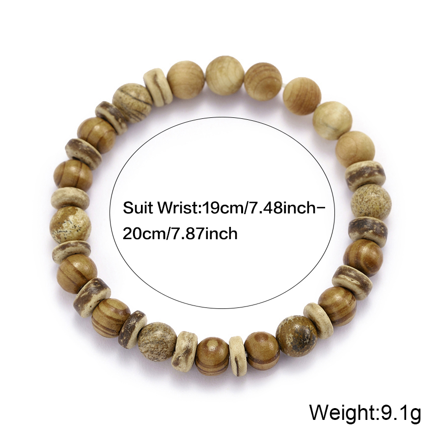 สร้อยข้อมือไม้โบราณประดับลูกปั - Resin Art Stone บทวิจารณ์และราคา
