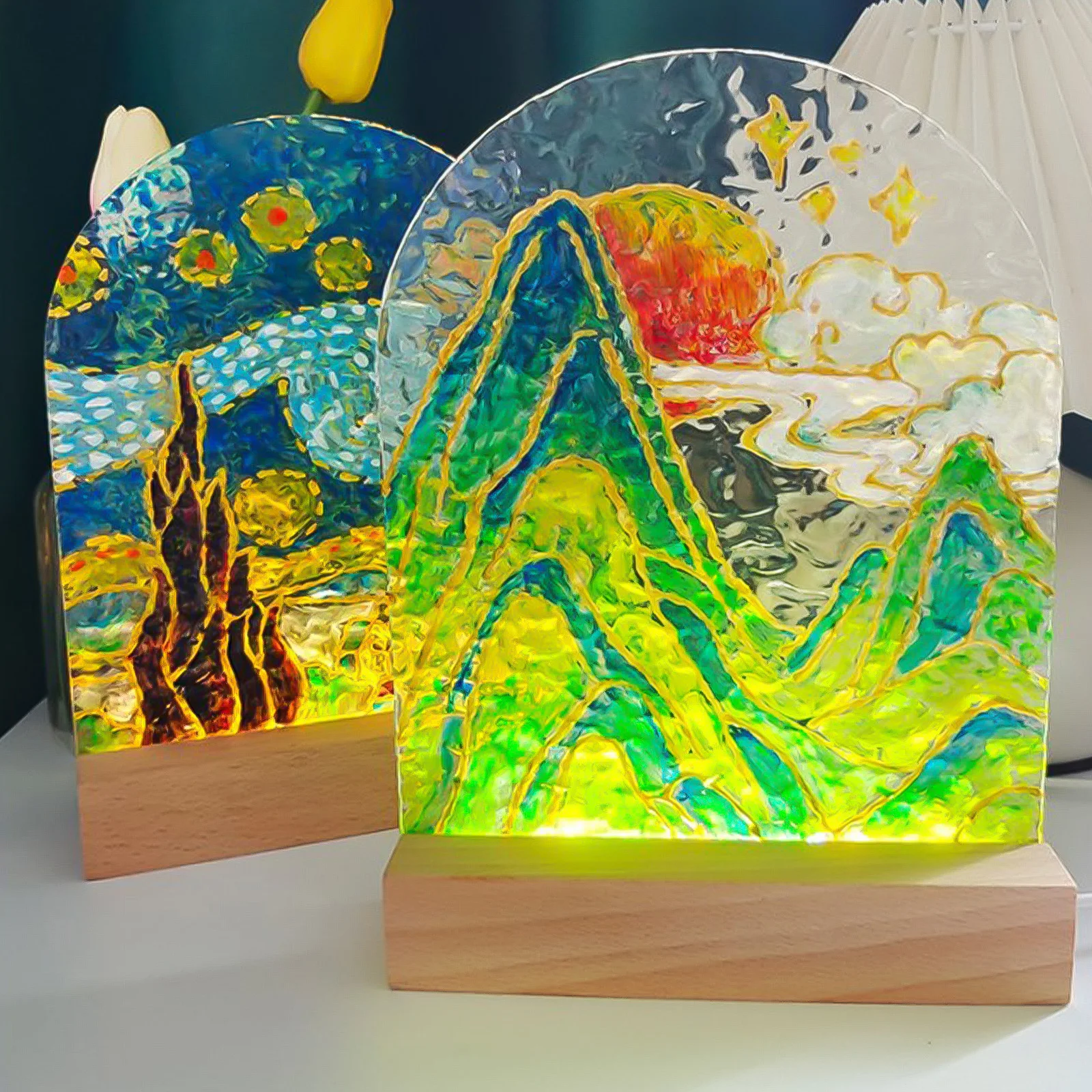 ฐานไม้ LED สำหรับตกแต่งเรซิ่น  - Resin Art Stone บทวิจารณ์และราคา