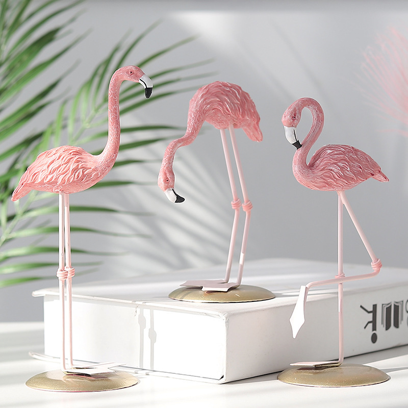 ฟิกเกอร์นกฟลามิงโกสีชมพู 3 ชิ้ - Resin Art For Wedding Gift บทวิจารณ์และราคา