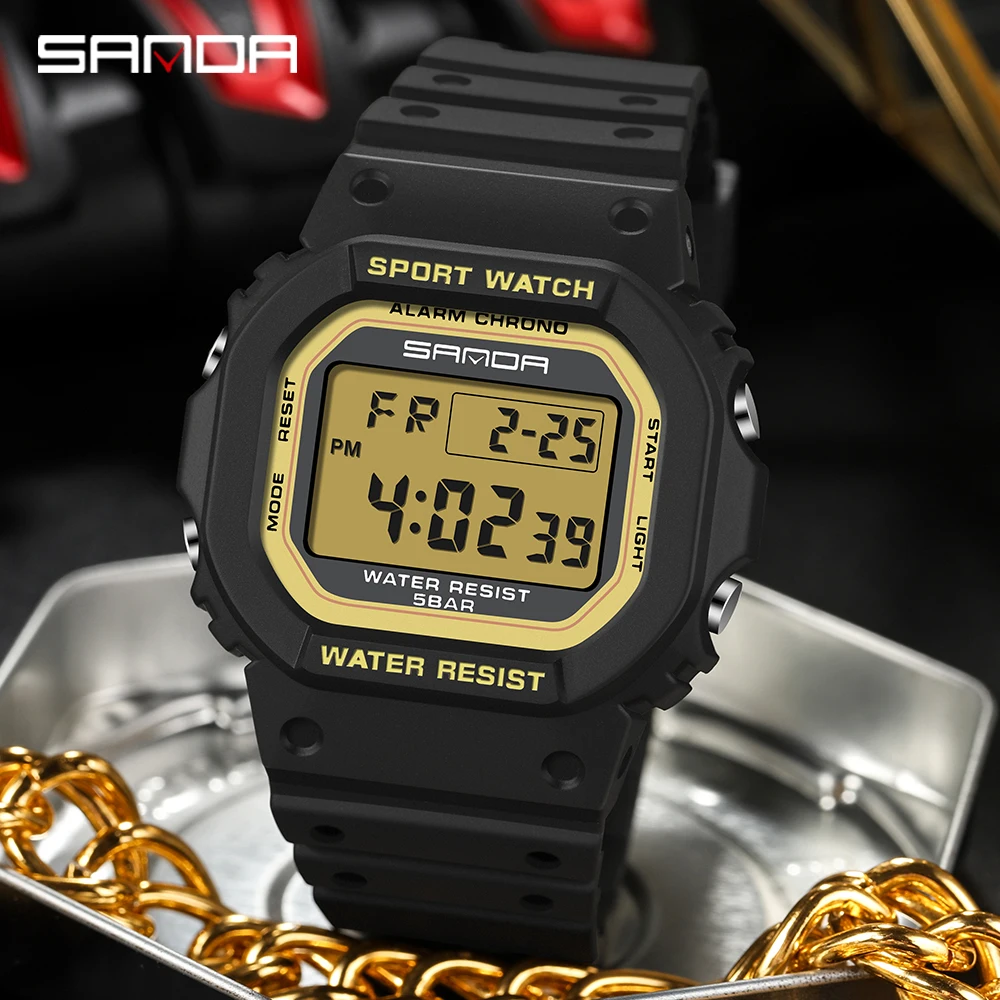 SANDA 2107 นาฬิกาเด็กผู้ชายนาฬ - Resin Art Underwater บทวิจารณ์และราคา