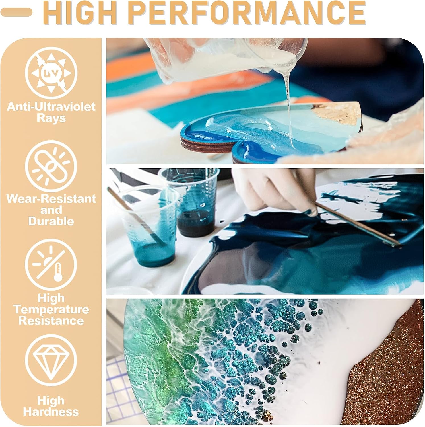 กาวอีพ็อกซี่เรซิ่น AB ขนาด 17. - Resin Art Epoxy บทวิจารณ์และราคา
