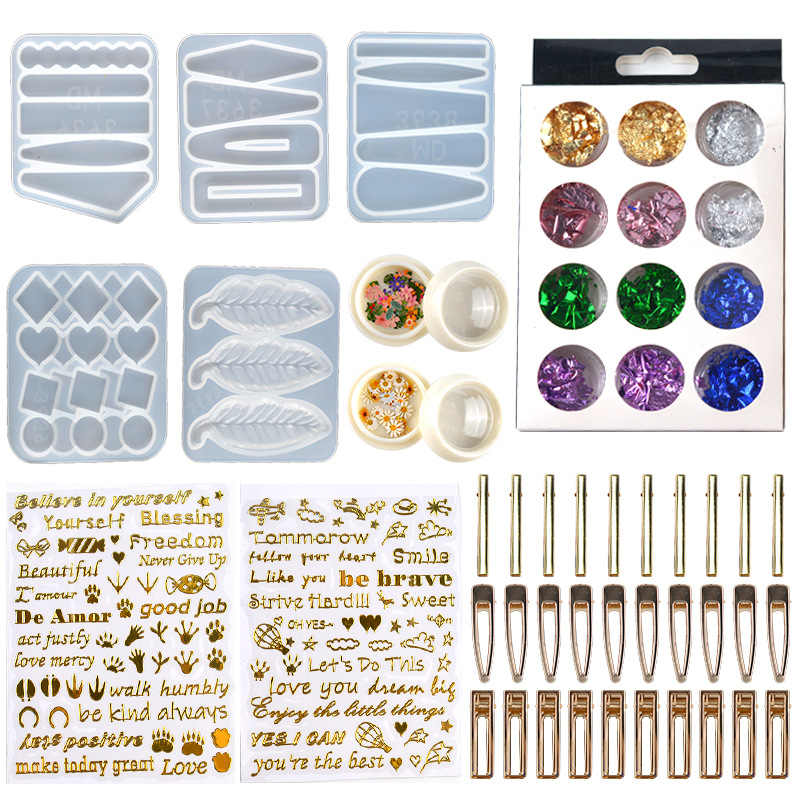 DIY อีพ็อกซี่เรซิ่นผมคลิป Hair - Resin Art Stone บทวิจารณ์และราคา