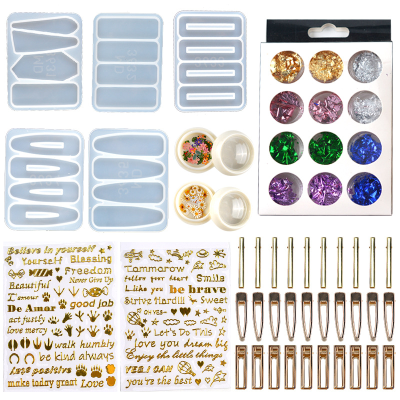 DIY อีพ็อกซี่เรซิ่นผมคลิป Hair - Resin Art Stone บทวิจารณ์และราคา