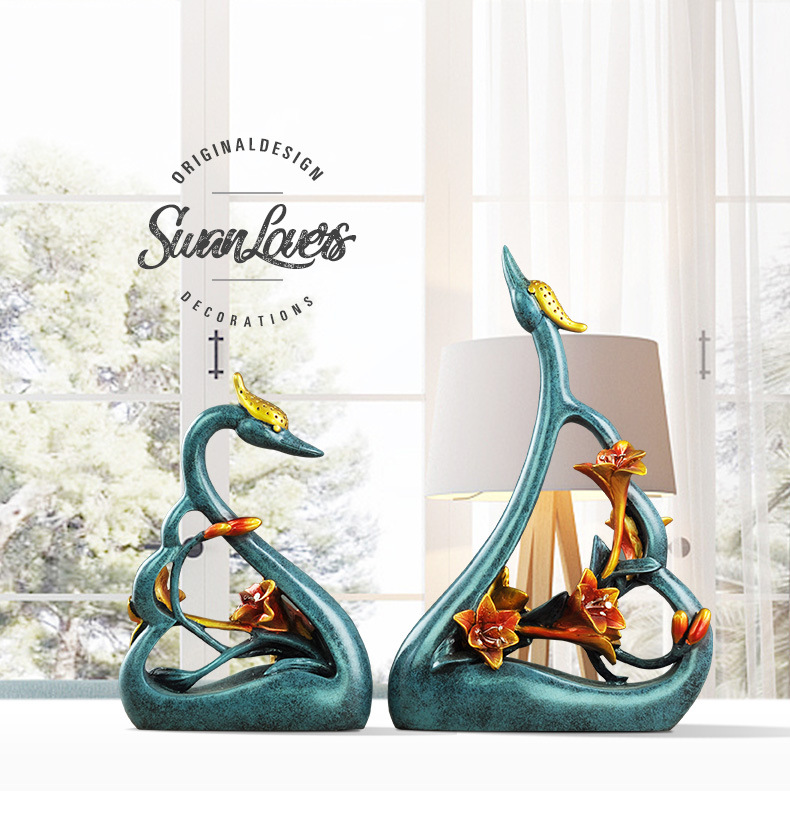 คู่ Swan คนรักศิลปะตกแต่งเรซิ่ - Resin Art For Wedding Gift บทวิจารณ์และราคา
