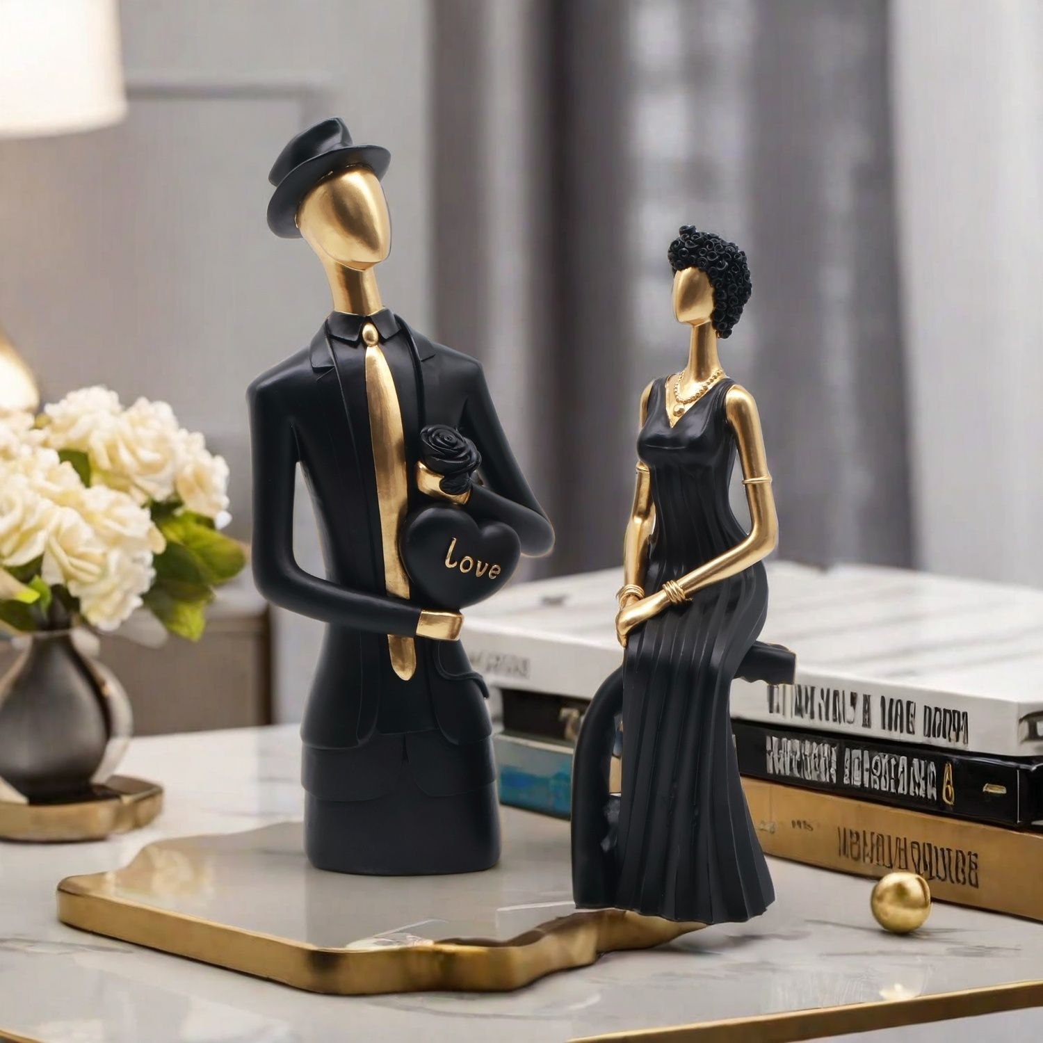 ประติมากรรมเรซิ่นตกแต่งสไตล์นอ - Resin Art For Wedding Gift บทวิจารณ์และราคา