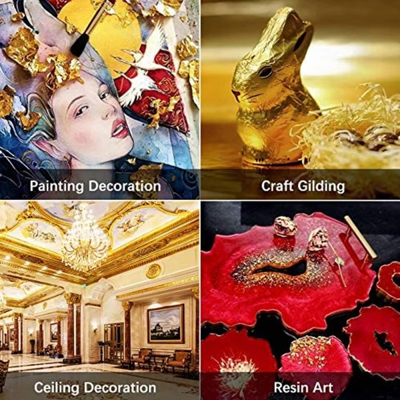 กระดาษฟอยล์ทองแดงสีทอง/เงิน/ทอ - Resin Art For Wedding Gift บทวิจารณ์และราคา